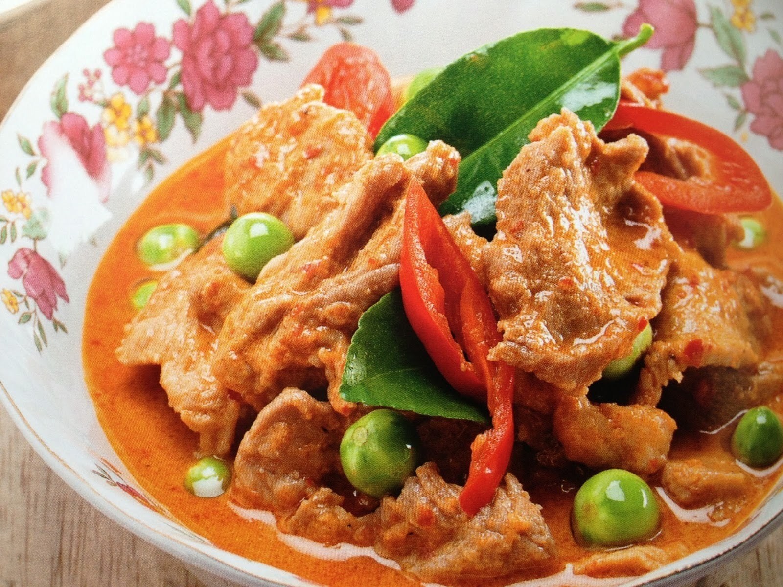 พะแนงหมู อาหารภาคกลาง