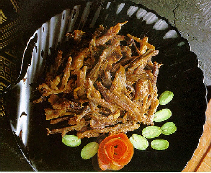 ปลากระเบนผัดหัวกะทิ อาหารภาคใต้