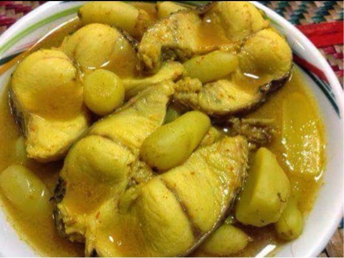 แกงส้มมันขี้หนูปลาช่อน อาหารภาคใต้