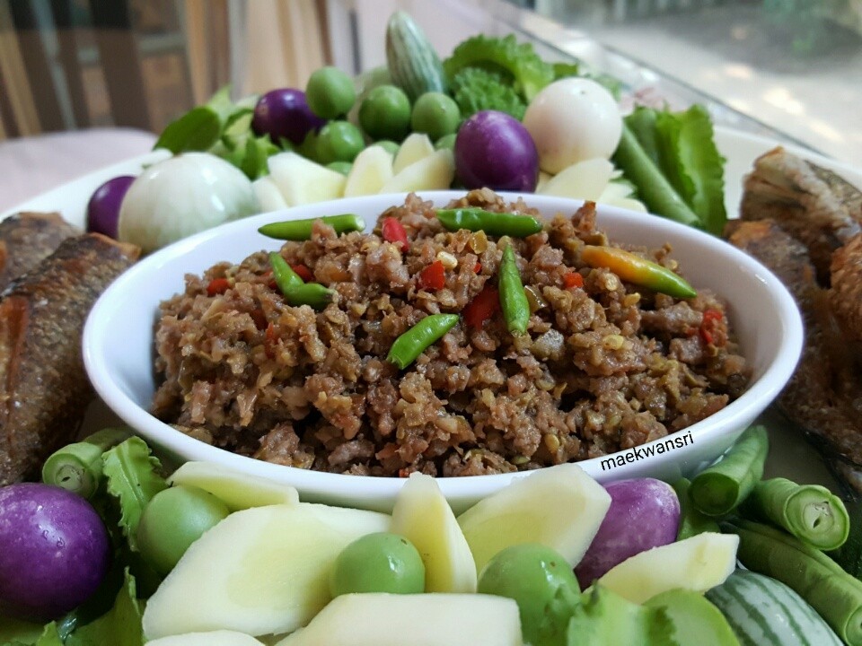 น้ำพริกมะขามสด อาหารภาคใต้