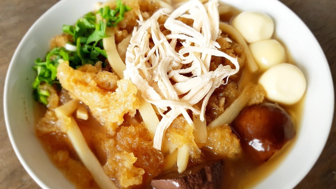 กระเพาะปลาไก่ฉีก อาหารจานเดียว