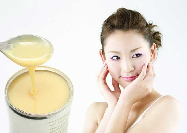 นมข้นหวานบำรุงผิวหน้า