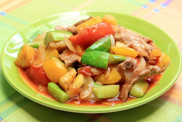 ผัดเปรี้ยวหวาน (สากล) อาหารภาคกลาง