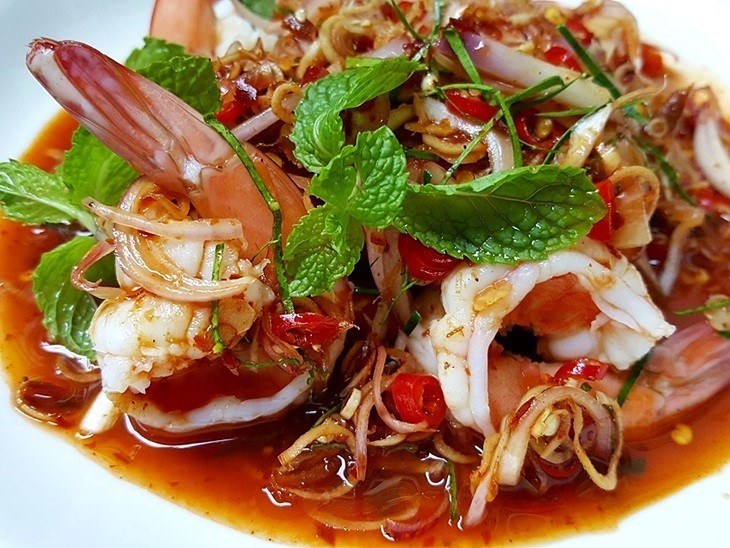 พล่ากุ้ง (สากล) อาหารภาคกลาง