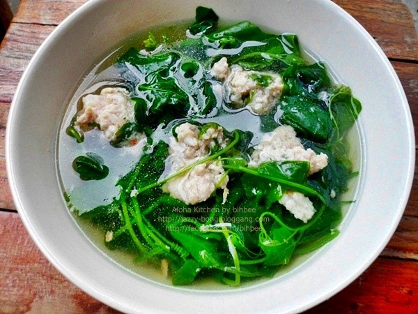 แกงจืดตำลึงหมูสับ อาหารภาคกลาง