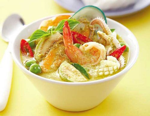 แกงเขียวหวานทะเล อาหารภาคกลาง