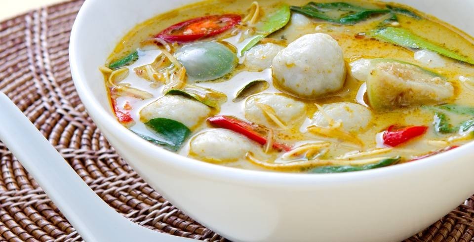 แกงเขียวหวานปลากราย อาหารภาคกลาง