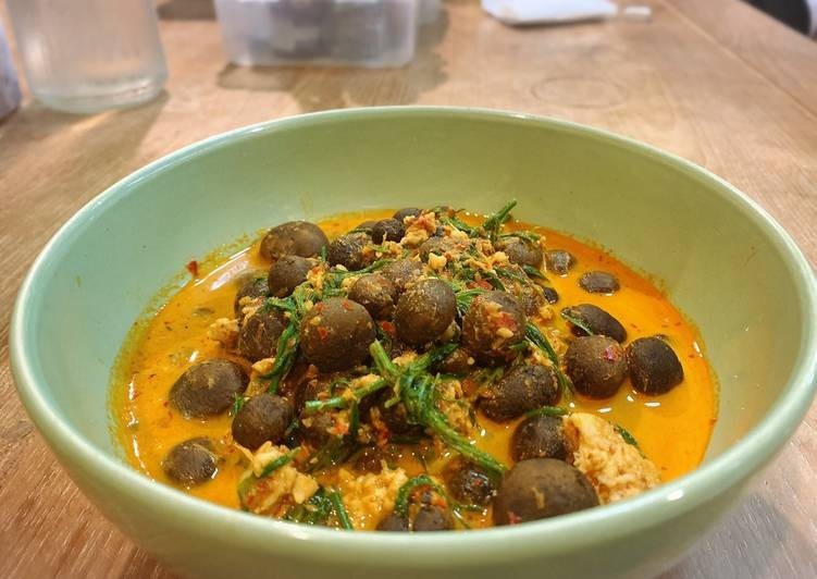 แกงคั่วเห็ดเผาะ อาหารภาคกลาง