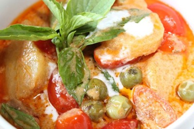 แกงเผ็ดเป็ดย่างเจ อาหารเจ