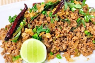 ลาบหมู (ดั้งเดิม) อาหารภาคเหนือ