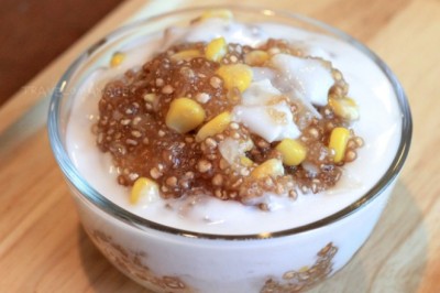 ขนมสาคูเปียกมะพร้าวอ่อน ขนมไทย