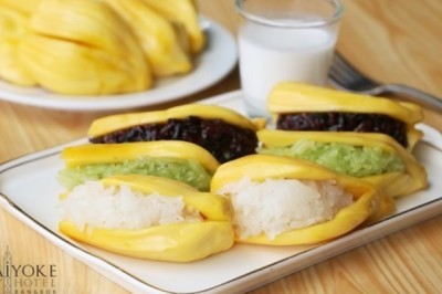 ข้าวเหนียวขนุน ขนมไทย