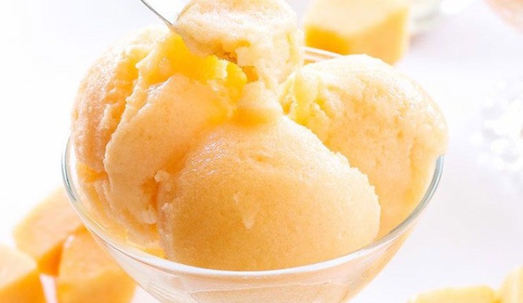 ไอศกรีมแคนตาลูป ไอศกรีม
