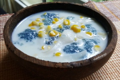 บวดข้าวโพดกับสาคู ขนมไทย