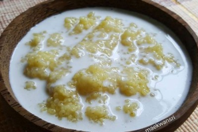 ข้าวฟ่างเปียก ขนมไทย