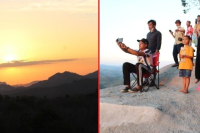 แลนด์มาร์คใหม่เบตง! นักท่องเที่ยวแห่ชมความงามพระอาทิตย์ลับขอบฟ้า 2 แผ่นดิน