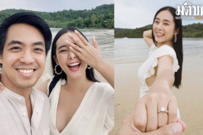 ใบเฟิร์น เผยภาพสวมแหวน เซย์เยสแฟนหนุ่มผู้บริหารค่ายเพลงขอแต่งงาน