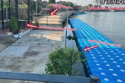 เพลียจิต! สาวอัดคลิปโวยเพื่อนบ้านจอดเรือบนทางเดิน เอารั้วกั้นเหมือนบ้านตัวเอง