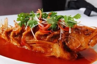 ปลาเก๋าน้ำแดง อาหารจานเดียว