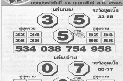 เตรียมจดแนวทางเศรษฐี! เลขเด็ด คัมภีร์เรียงเบอร์ 17 กุมภาพันธ์ ชนเลขดัง