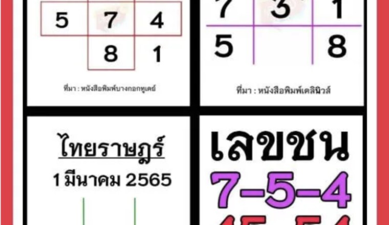 ชนจังๆ 4-5-7 เลขเด็ด ไทยรัฐ เดลินิวส์ บางกอกทูเดย์ งวด1/3/65 ดูก่อน ซื้อก่อน รวยก่อน ปังก่อน