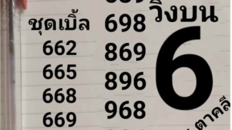 ผลงานดีน่าตามต่อ! เลขเด็ดงวดนี้ “หนุ่มตาคลี” งวด16/3/65 วิ่งบนเน้นๆ เลข 6