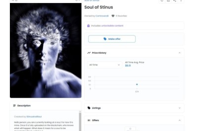 วัยรุ่นสร้างตัว ขายวิญญาณตัวเองเป็นงานศิลปะ NFT ราคาเริ่ม 0.11 ETH หรือ 12,400 บาท