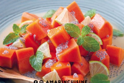 ฟลุตสลัดมะละกอ ขนมนานาชาติ