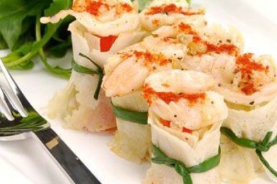 เปาะเปี๊ยะกุ้งม้วน อาหารจีน