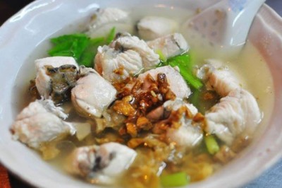 ข้าวต้มปลากะพง อาหารจานเดียว