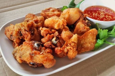 ไก่รวนเค็ม อาหารจานเดียว