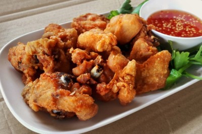 ไก่ทอดเกลือ อาหารจานเดียว