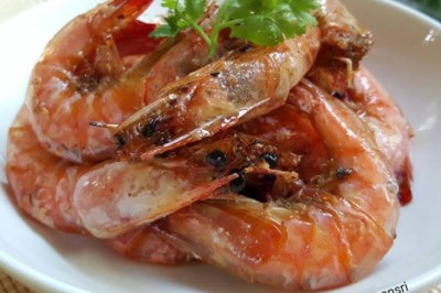 กุ้งหวาน อาหารจานเดียว