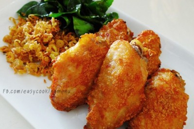 ไก่ทอดเกลือตะไคร้กรอบ อาหารจานเดียว