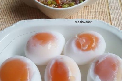 ไข่ต้มกับพริกน้ำปลา อาหารจานเดียว