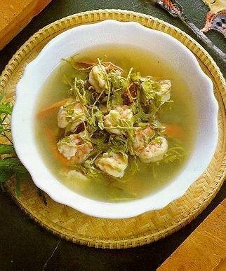 แกงเลียงยอดมะขาม อาหารภาคใต้