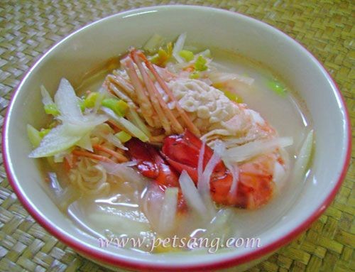 กุ้งแม่น้ำต้มมะม่วง อาหารภาคใต้