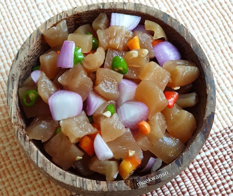 ยำหัวไชโป๊ว อาหารจานเดียว