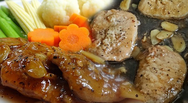 เนื้ออบพริกไทยดำ อาหารจานเดียว