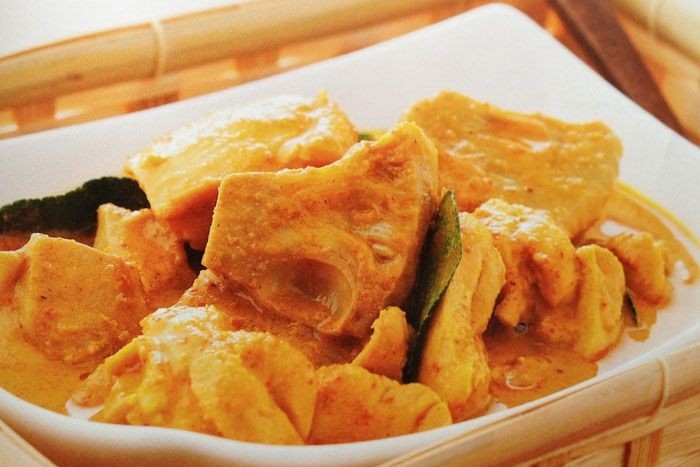 แกงลูกหนุนกับไก่ หมู อาหารภาคใต้