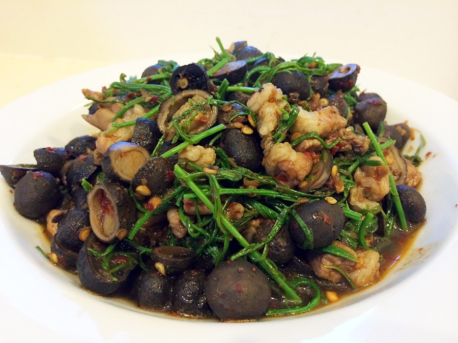 ผัดเห็ดถอบ อาหารภาคเหนือ