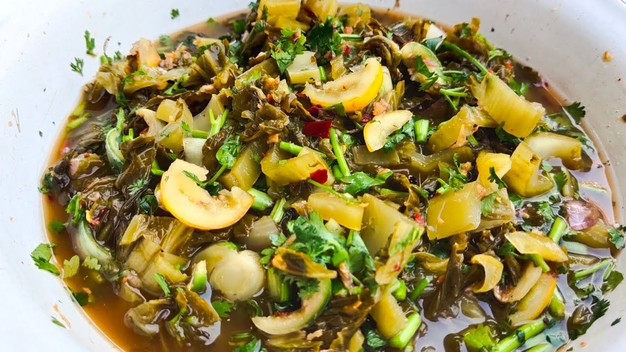 ยำผักกาด อาหารภาคเหนือ