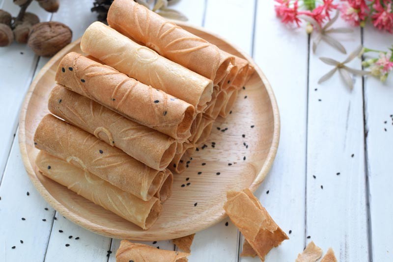 ขนมทองม้วน ขนมไทย