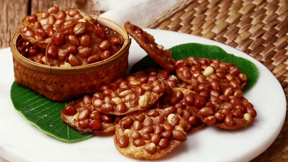 ขนมถั่วลิสงทอด ขนมไทย