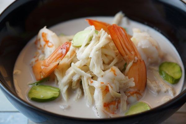 ต้มกะทิหน่อไม้กุ้ง (สากล) อาหารภาคใต้