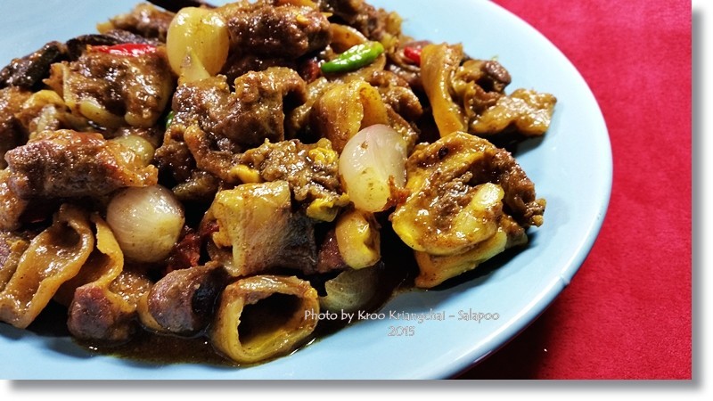 คั่วตับหมู อาหารภาคเหนือ