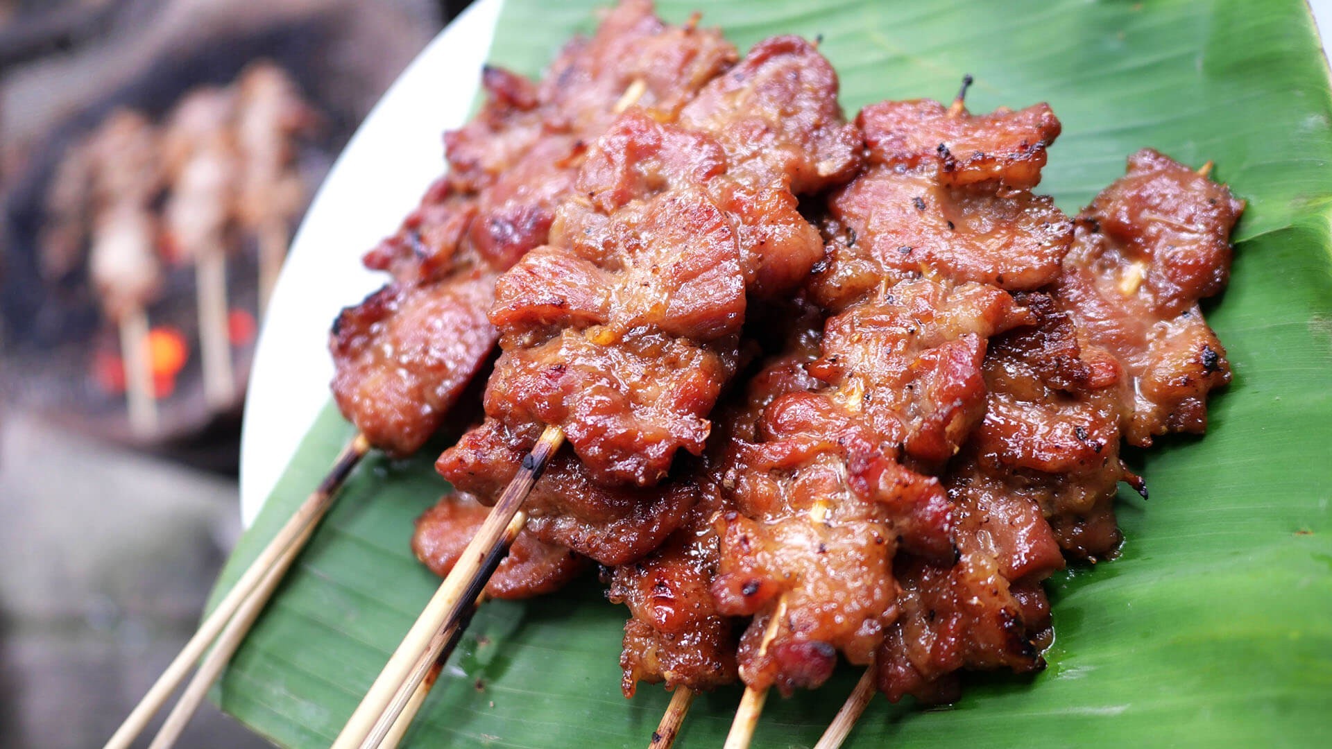 หมูปิ้ง อาหารภาคอีสาน