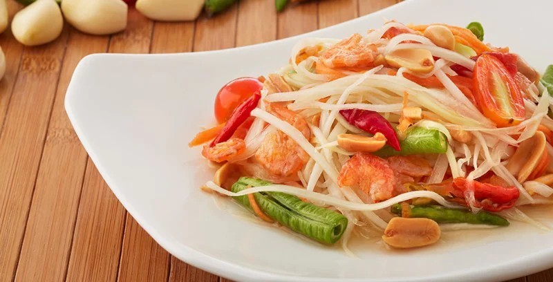 ส้มตำไทย อาหารภาคอีสาน