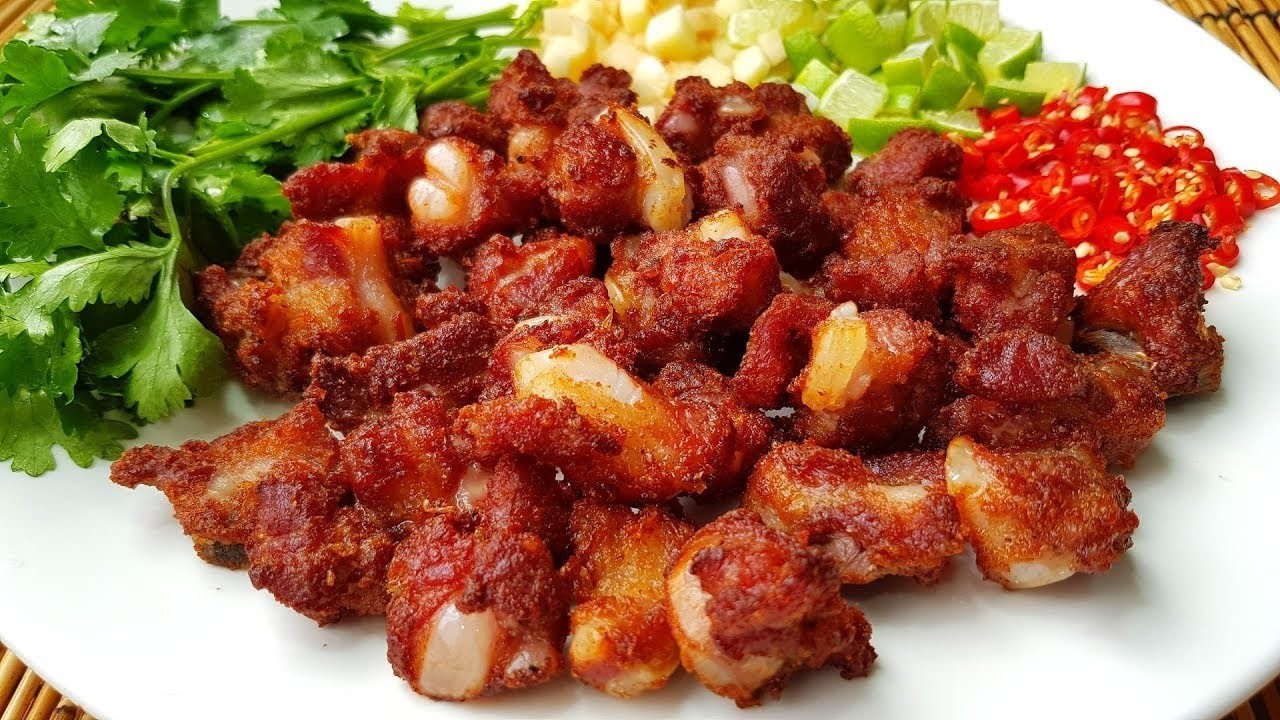 ซี่โครงแหนมทอด อาหารภาคอีสาน