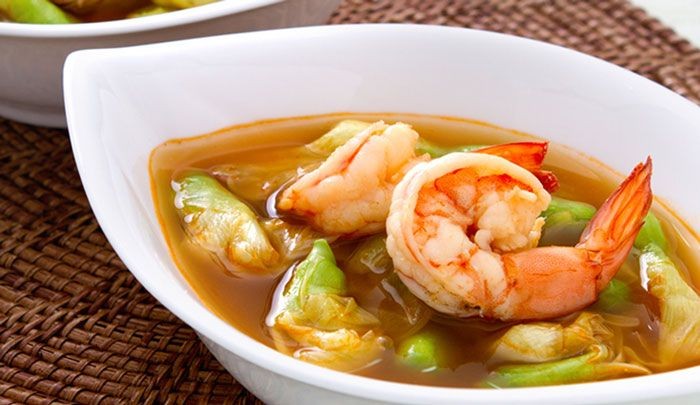 แกงส้มกุ้งดอกแค (สากล) อาหารภาคกลาง